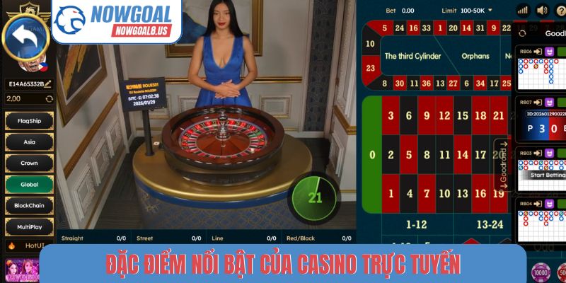 Đặc điểm nổi bật của casino trực tuyến